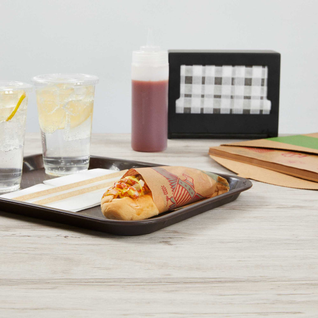 Chef 101 No PFAS Added Kraft Paper Food Wrap and Basket Liner - Born in the USA, Greaseproof, Compostable - 12" x 12" - 2000 count box