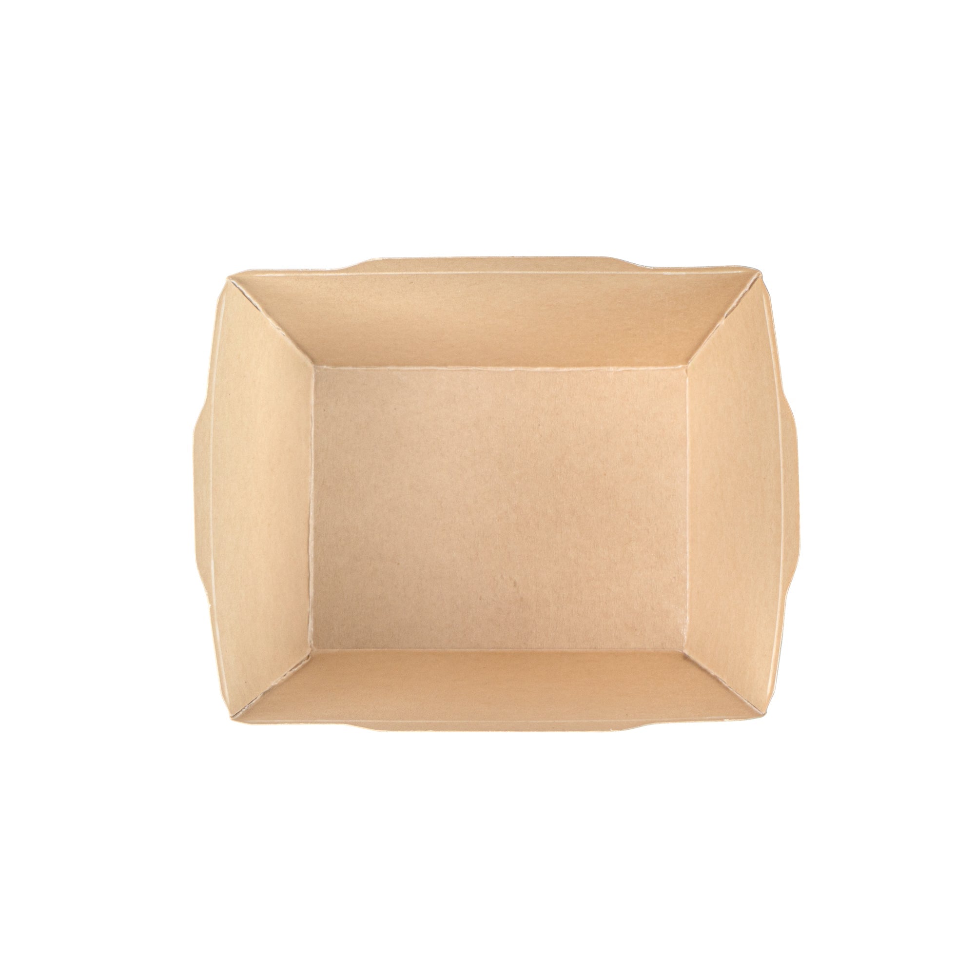 Sustain 17 oz Bamboo Paper Small Click Lock Container - with PLA Lining, Compostable - 4 1/4" x 3 1/4" x 2 3/4" - 50 count box