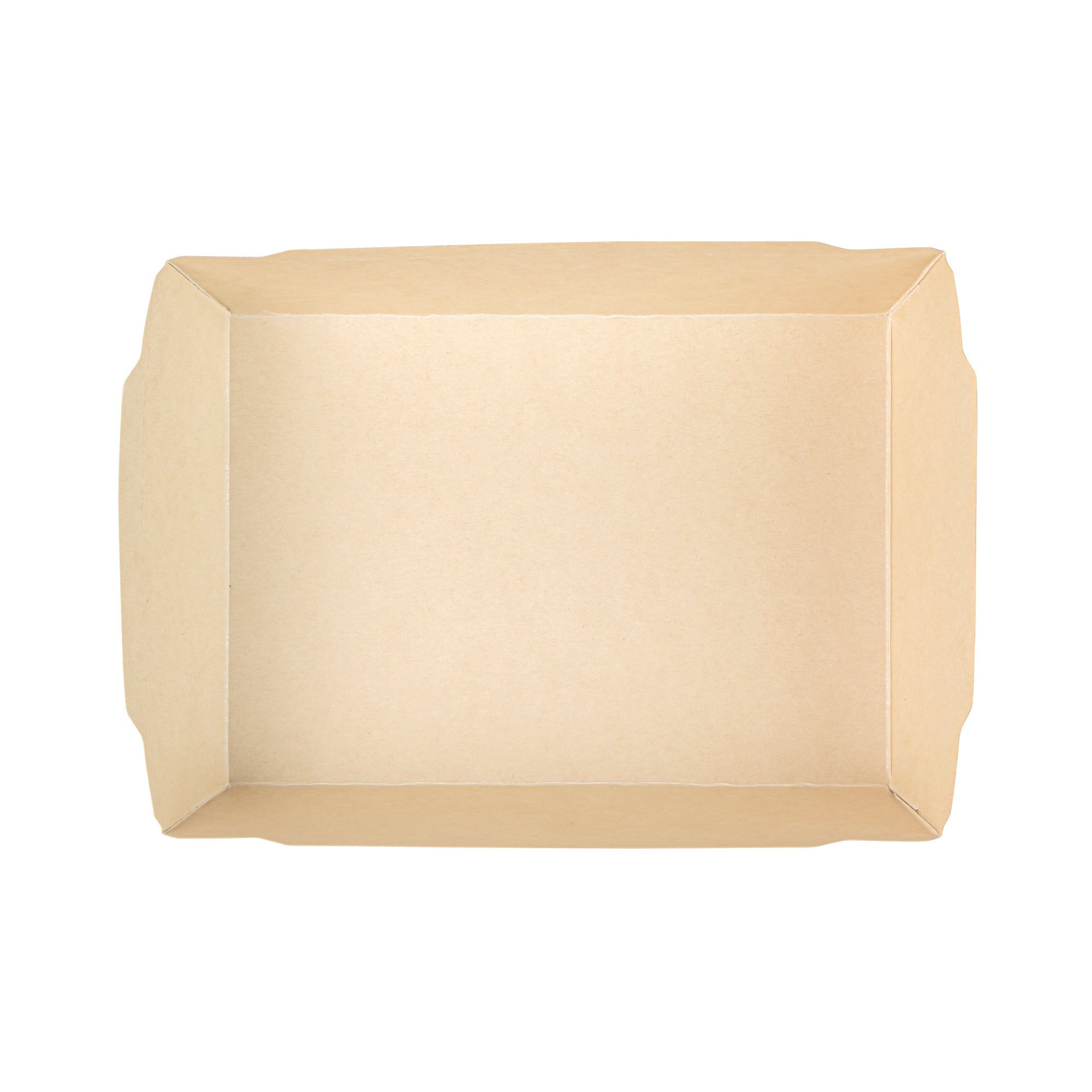 Sustain 34 oz Bamboo Paper Medium Click Lock Container - with PLA Lining, Compostable - 7 1/2" x 5 1/2" x 1 3/4" - 50 count box