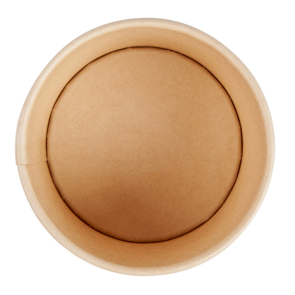 Sustain 4 oz Round Bamboo Paper To Go Cup - with PLA Lining, Compostable - 3" x 3" x 2 1/2" - 50 count box