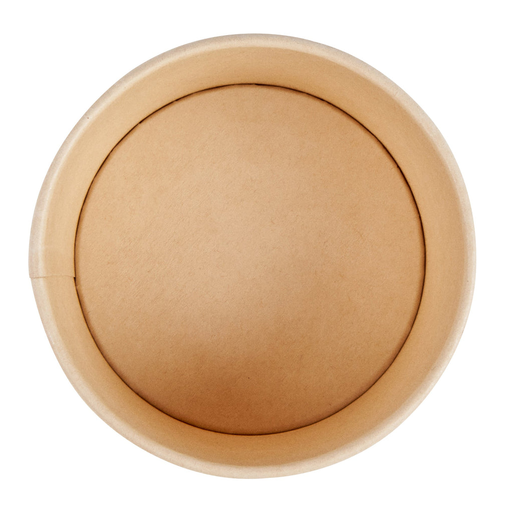 Sustain 8 oz Round Bamboo Paper To Go Cup - with PLA Lining, Compostable - 3 3/4" x 3 3/4" x 2 1/4" - 50 count box