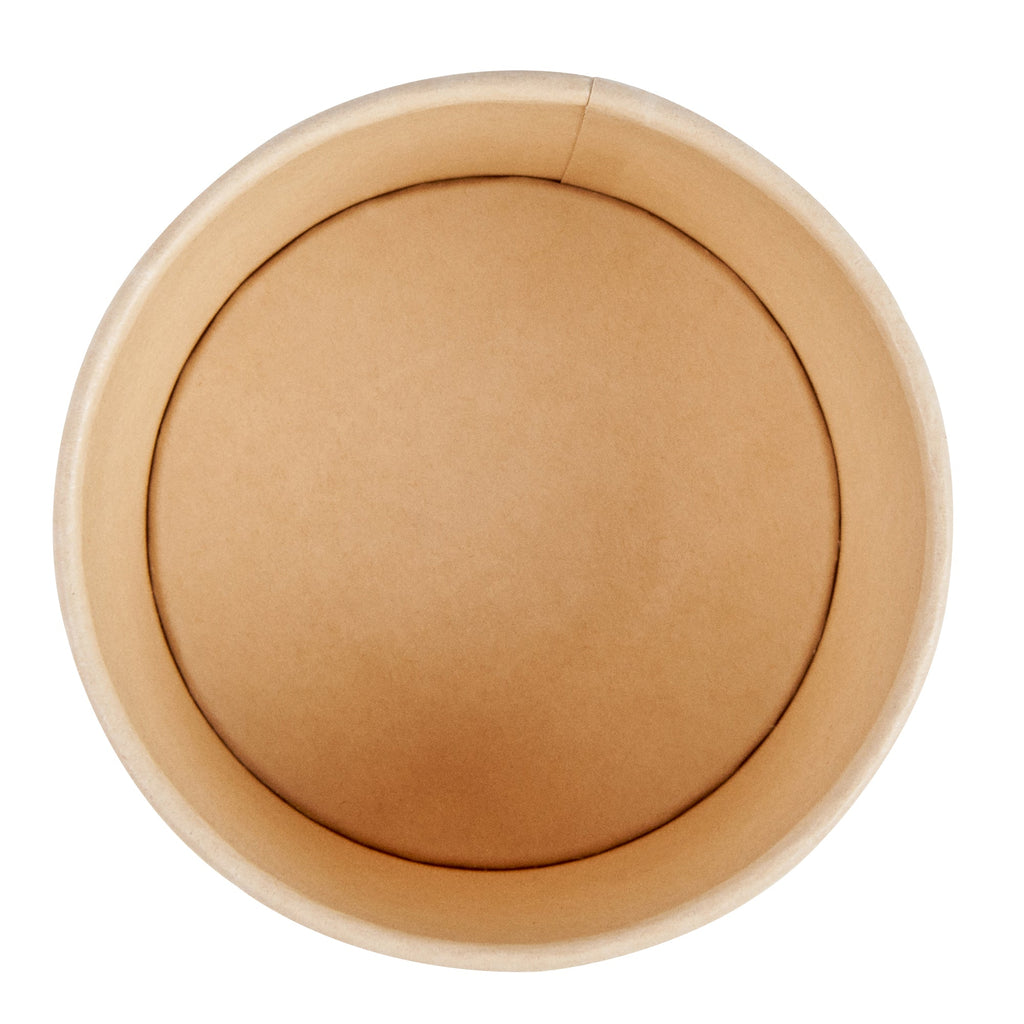 Sustain 12 oz Round Bamboo Paper To Go Cup - with PLA Lining, Compostable - 4" x 4" x 2 1/4" - 200 count box