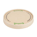 Sustain Round Bamboo Paper To Go Cup Lid - with PLA Lining, Fits 12 oz - 200 count box