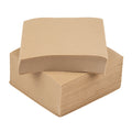 Luxenap Square Kraft Paper Linen-Feel Cocktail Napkin - Air Laid - 9 1/2" x 9 1/2" - 50 count box