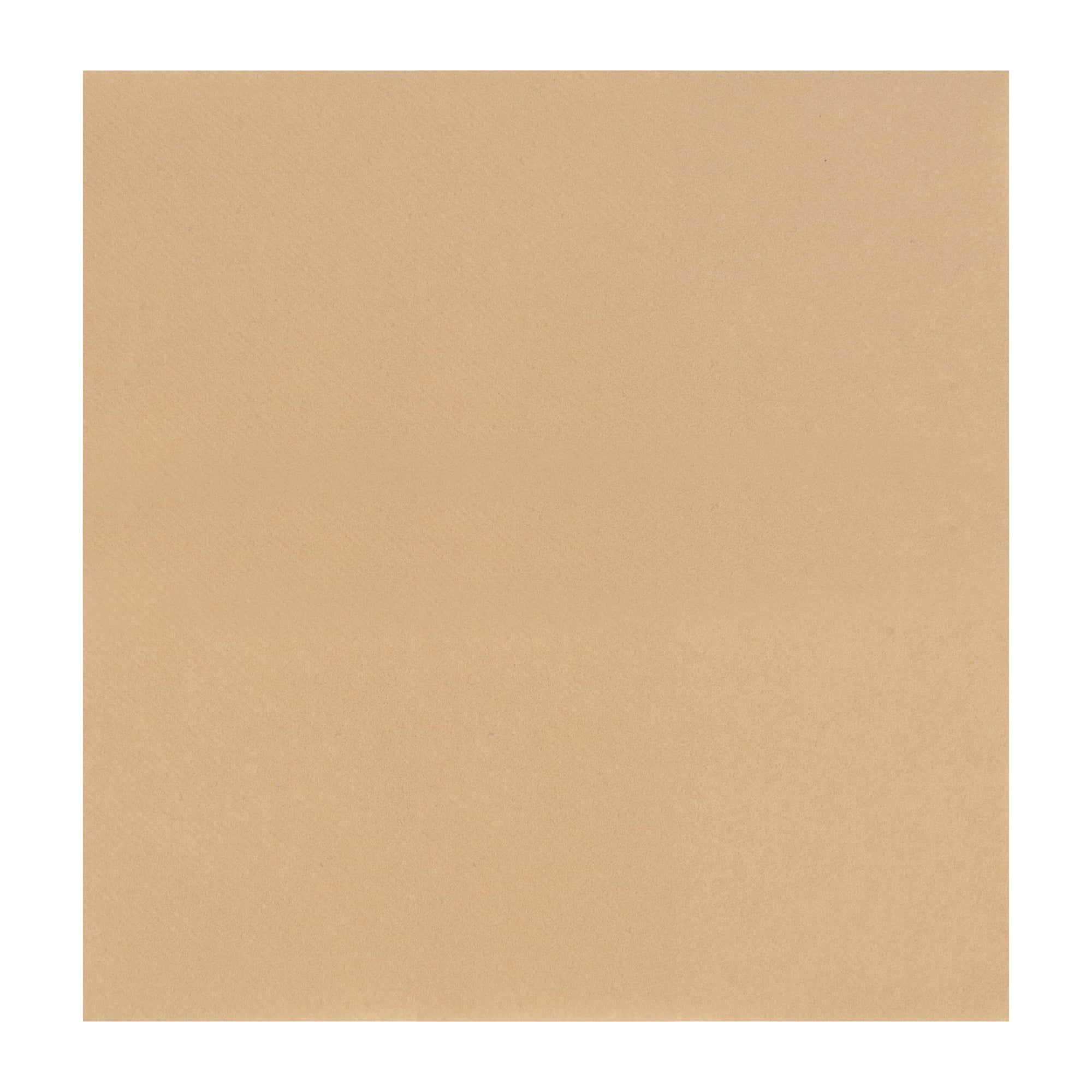 Luxenap Square Kraft Paper Linen-Feel Cocktail Napkin - Air Laid - 9 1/2" x 9 1/2" - 50 count box