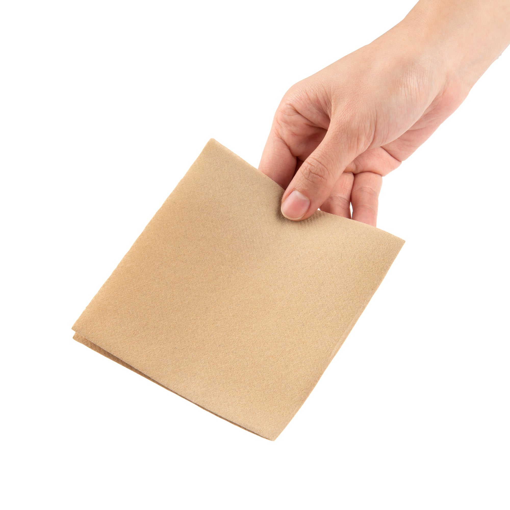 Luxenap Square Kraft Paper Linen-Feel Cocktail Napkin - Air Laid - 9 1/2" x 9 1/2" - 1600 count box
