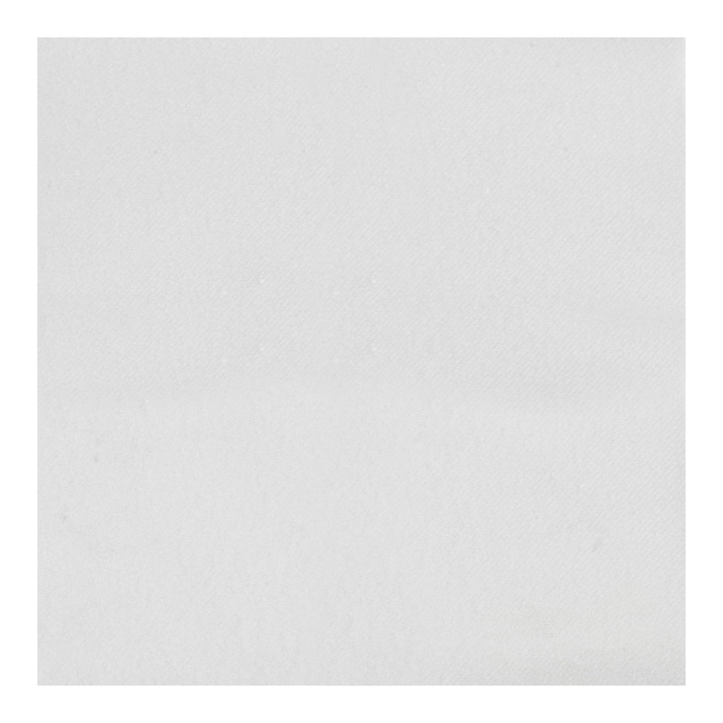 Luxenap Square White Paper Linen-Feel Cocktail Napkin - Air Laid - 9 1/2" x 9 1/2" - 50 count box