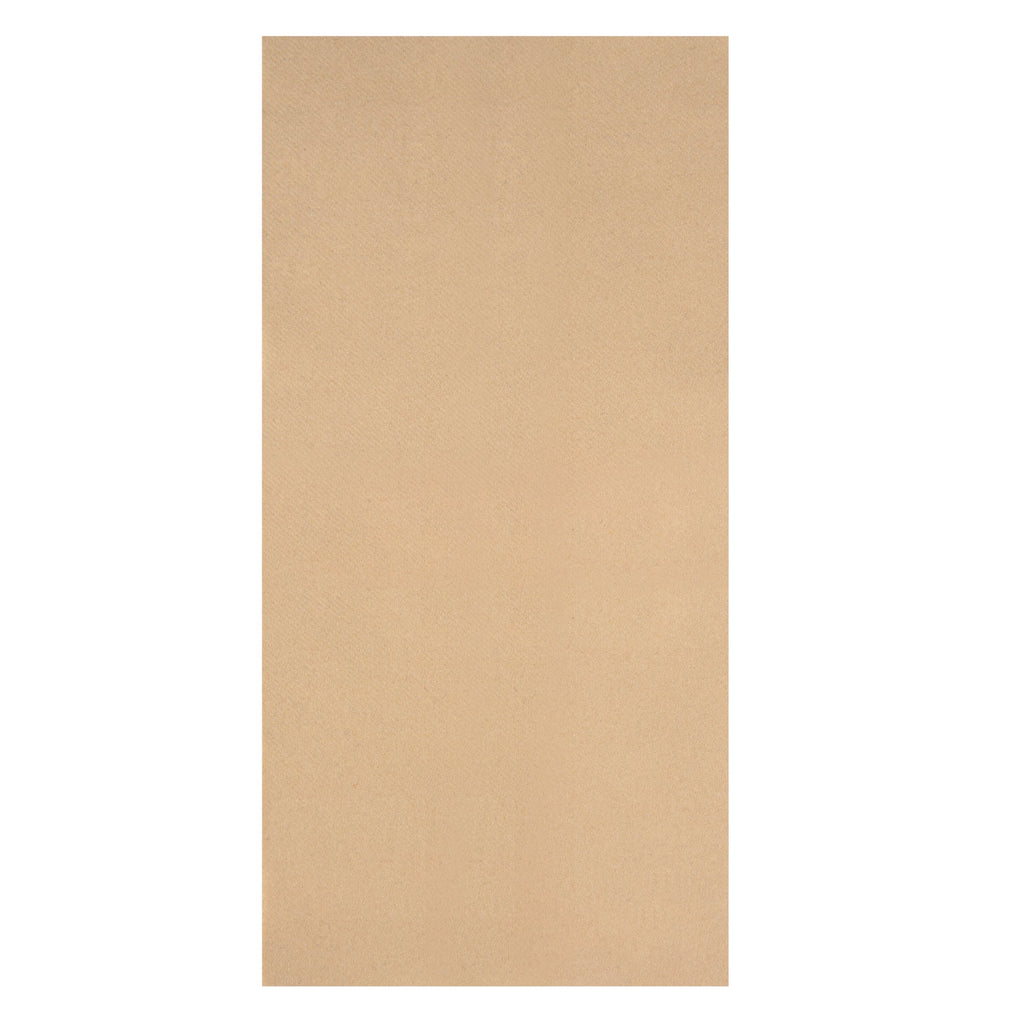 Luxenap Rectangle Kraft Paper Linen-Feel Guest Towel / Napkin - Air Laid - 15 3/4" x 7 3/4" - 50 count box