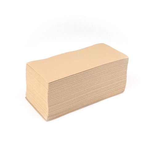 Luxenap Rectangle Kraft Paper Linen-Feel Guest Towel / Napkin - Air Laid - 15 3/4" x 7 3/4" - 600 count box