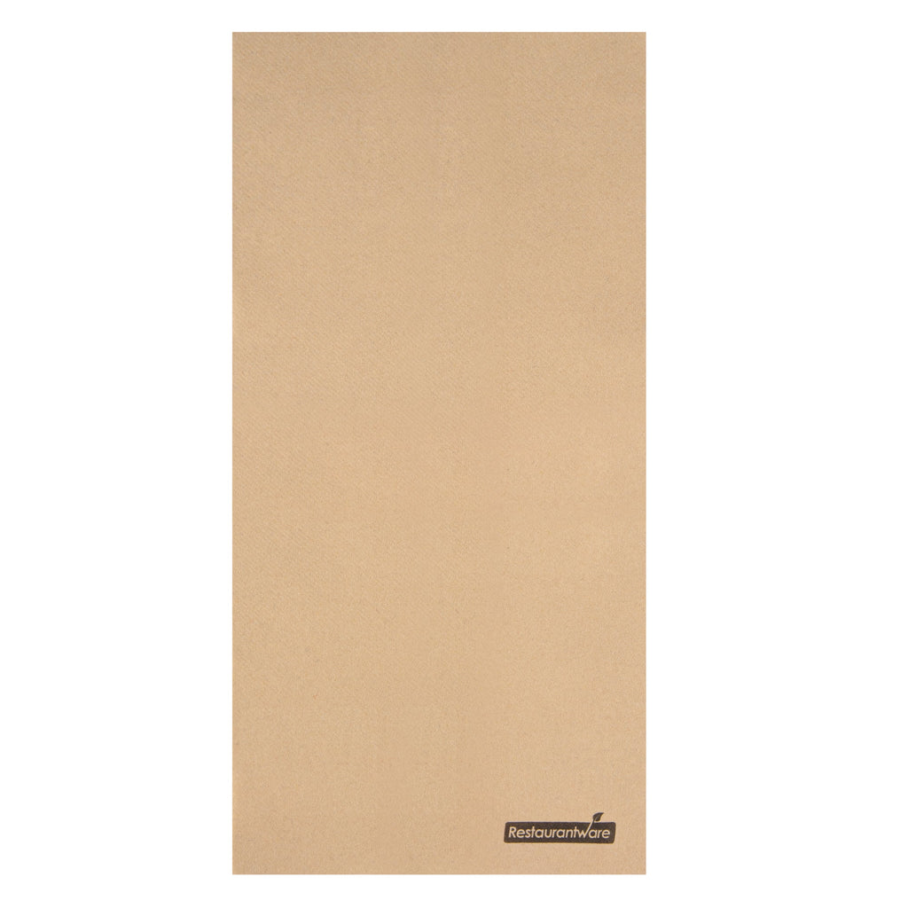 Luxenap Rectangle Kraft Paper Linen-Feel Guest Towel / Napkin - Air Laid - 15 3/4" x 7 3/4" - 600 count box