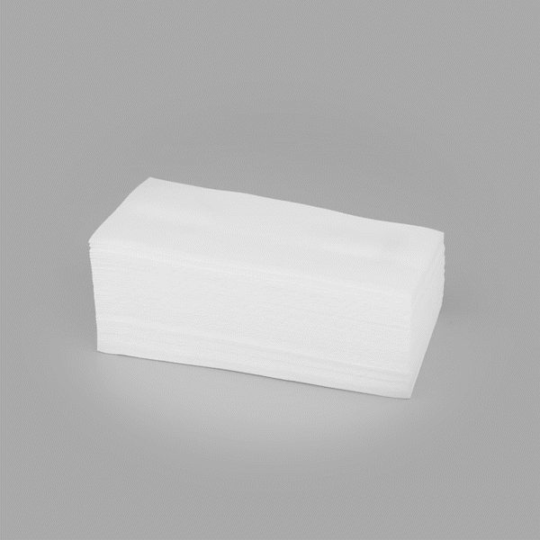 Luxenap Rectangle White Paper Linen-Feel Guest Towel / Napkin - Air Laid - 15 3/4" x 7 3/4" - 600 count box