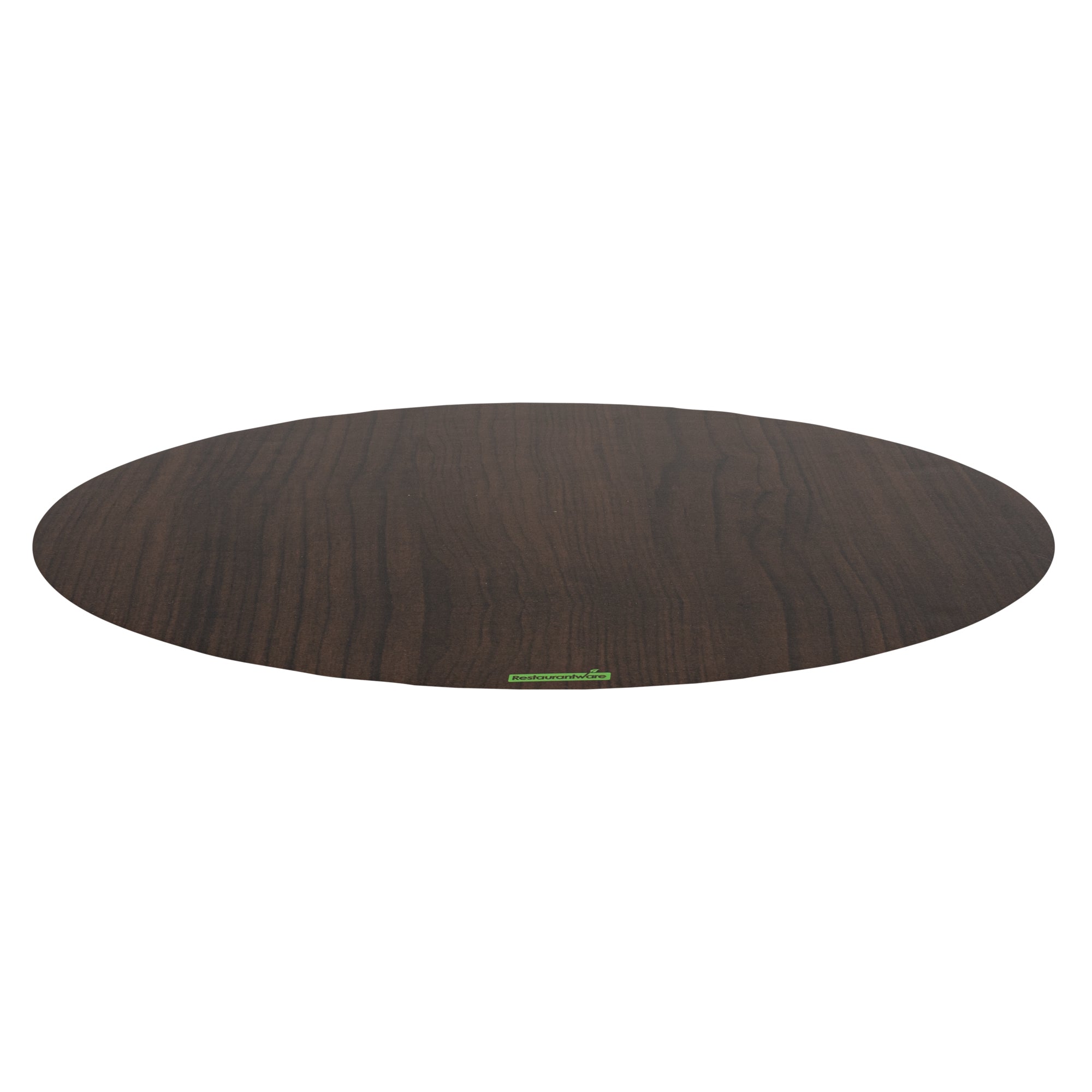 Cater Tek Round Dark Cheese / Charcuterie Board - Faux Wood - 13 3/4" x 13 3/4" - 100 count box