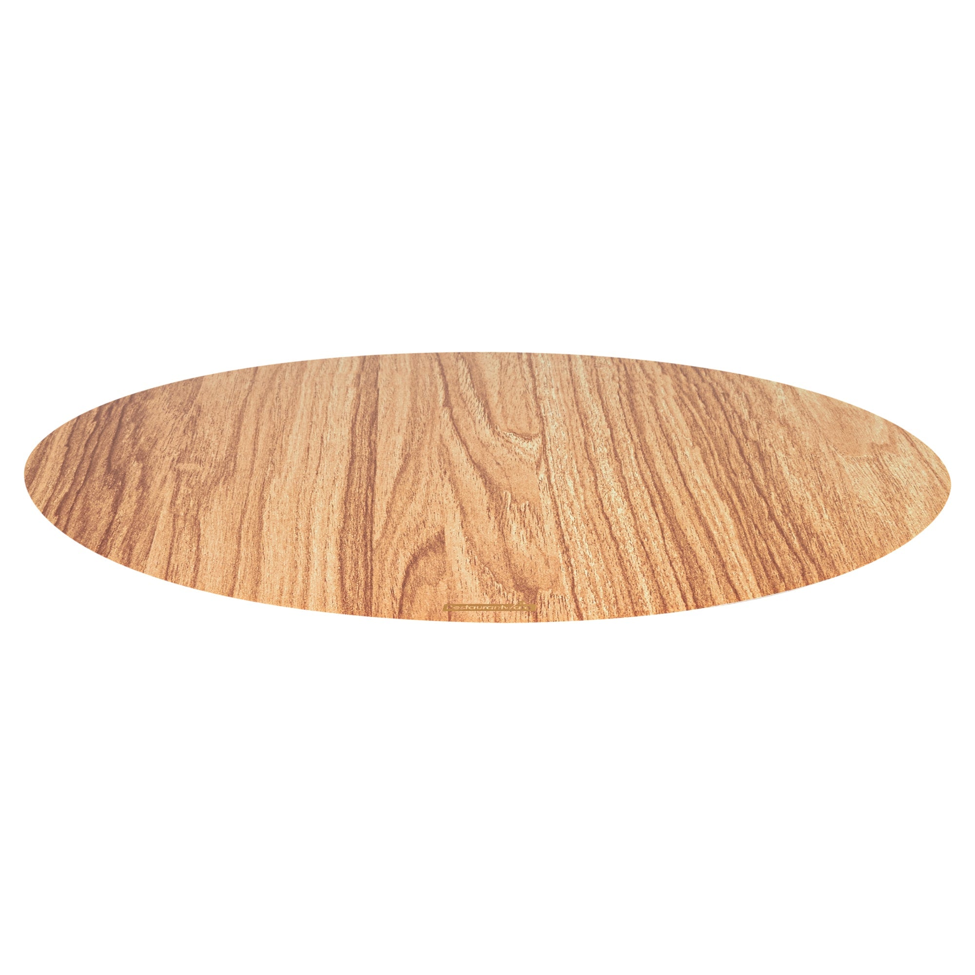 Cater Tek Round Natural Cardboard Cheese / Charcuterie Board - Faux Wood - 13 3/4" x 13 3/4" - 10 count box