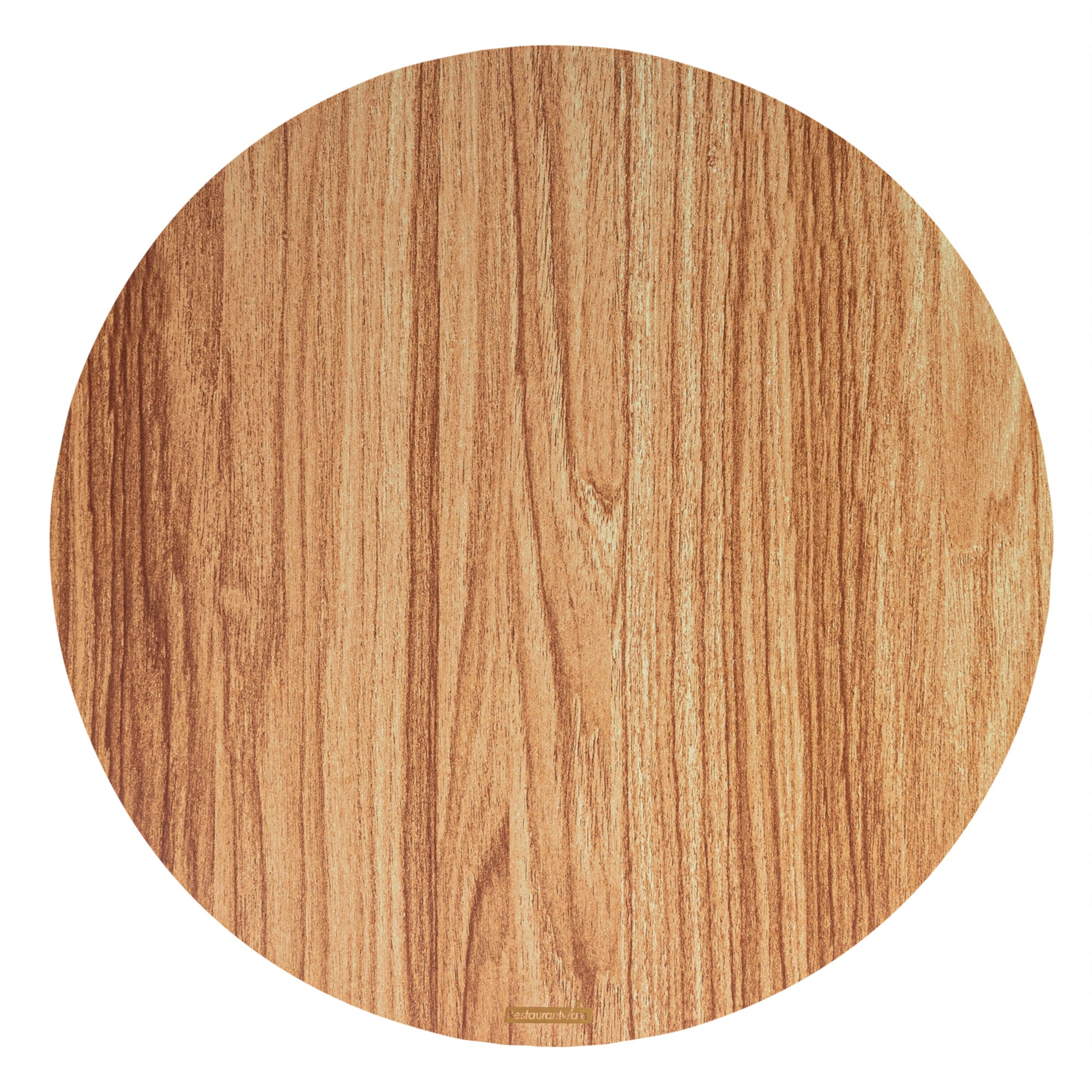 Cater Tek Round Natural Cardboard Cheese / Charcuterie Board - Faux Wood - 13 3/4" x 13 3/4" - 100 count box