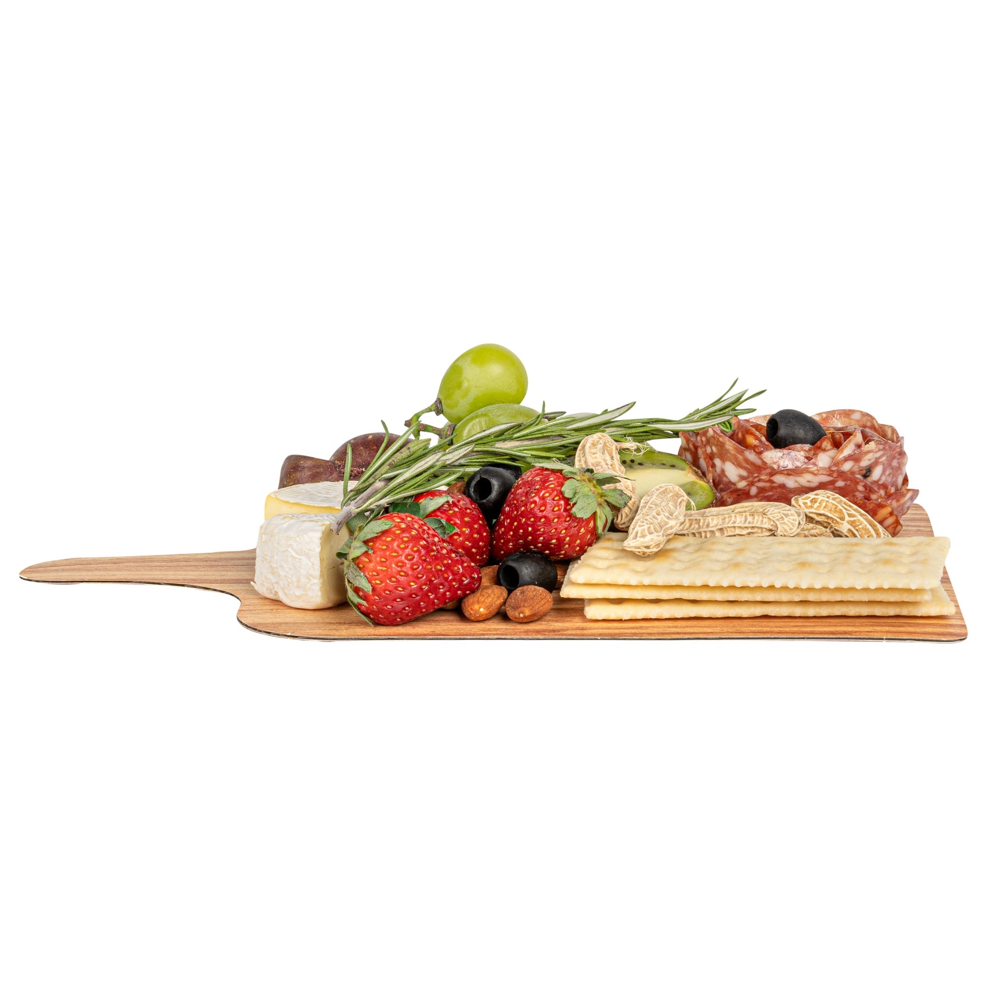 Cater Tek Natural Cheese / Charcuterie Board - Faux Wood - 11 3/4" x 7" - 100 count box