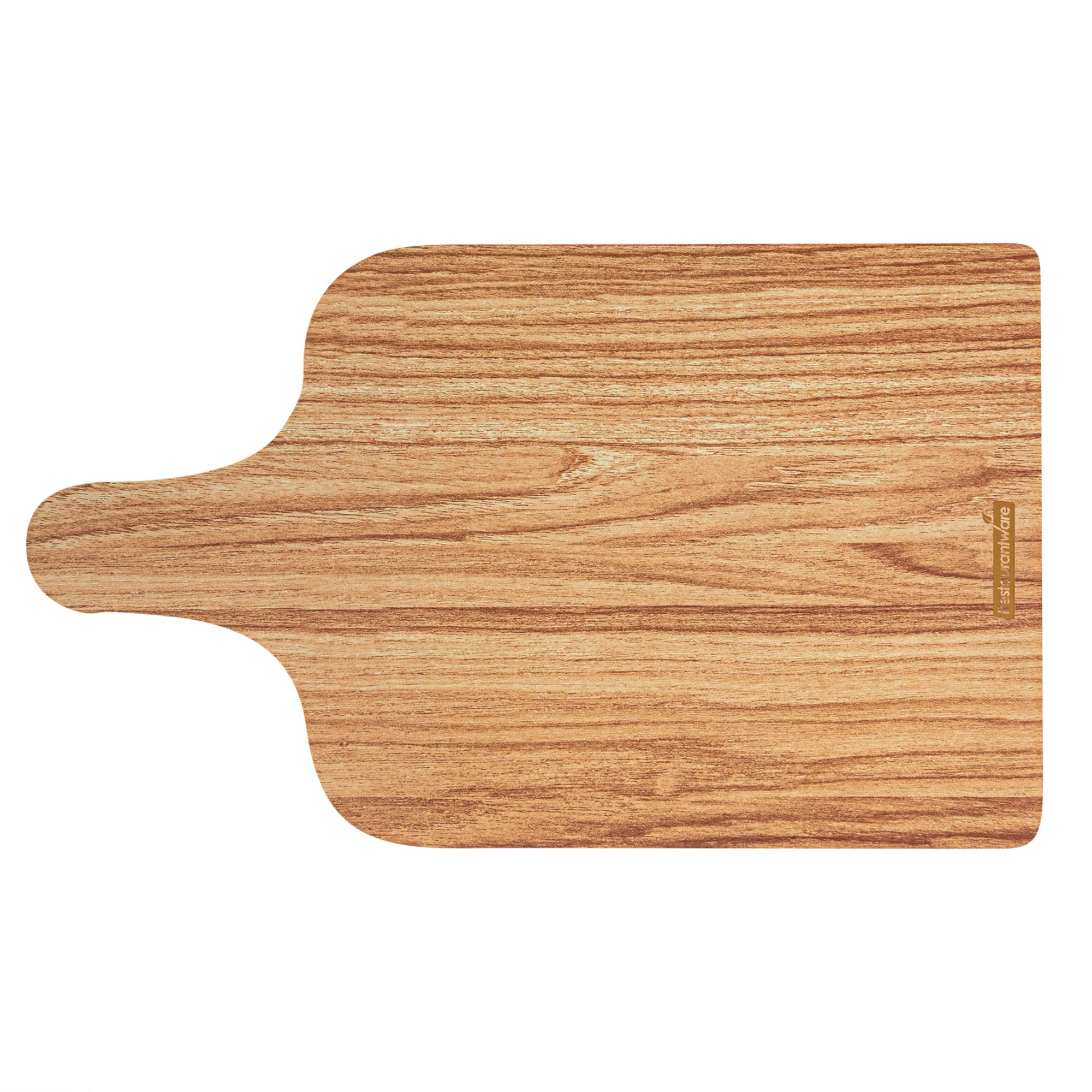 Cater Tek Natural Cheese / Charcuterie Board - Faux Wood - 11 3/4" x 7" - 100 count box
