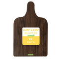 Cater Tek Dark Cheese / Charcuterie Board - Faux Wood - 15 3/4" x 9 3/4" - 10 count box