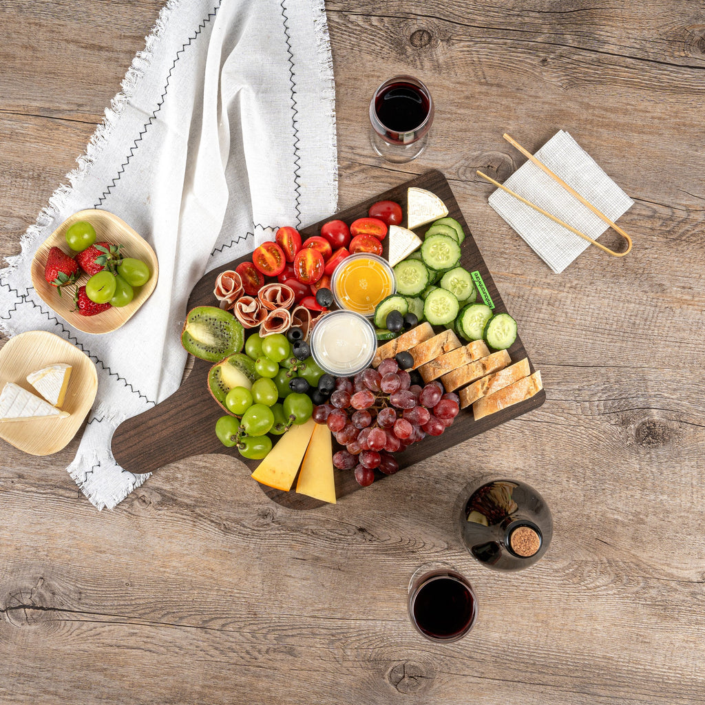 Cater Tek Dark Cheese / Charcuterie Board - Faux Wood - 15 3/4" x 9 3/4" - 10 count box