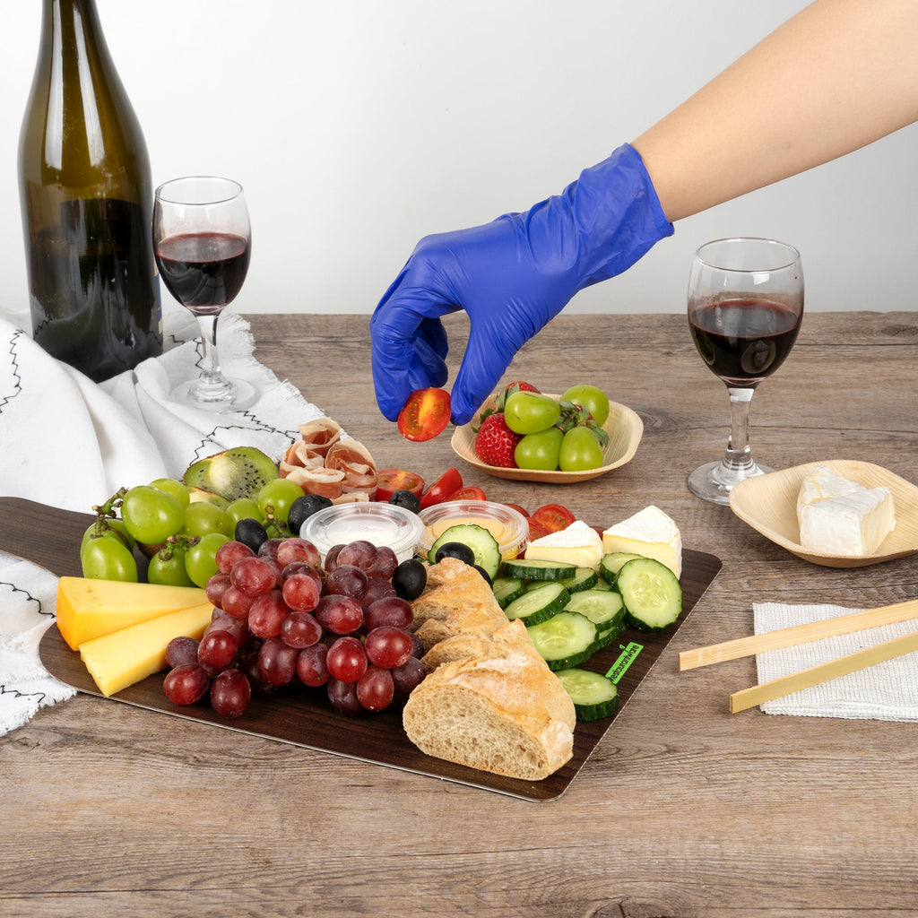 Cater Tek Dark Cheese / Charcuterie Board - Faux Wood - 15 3/4" x 9 3/4" - 100 count box