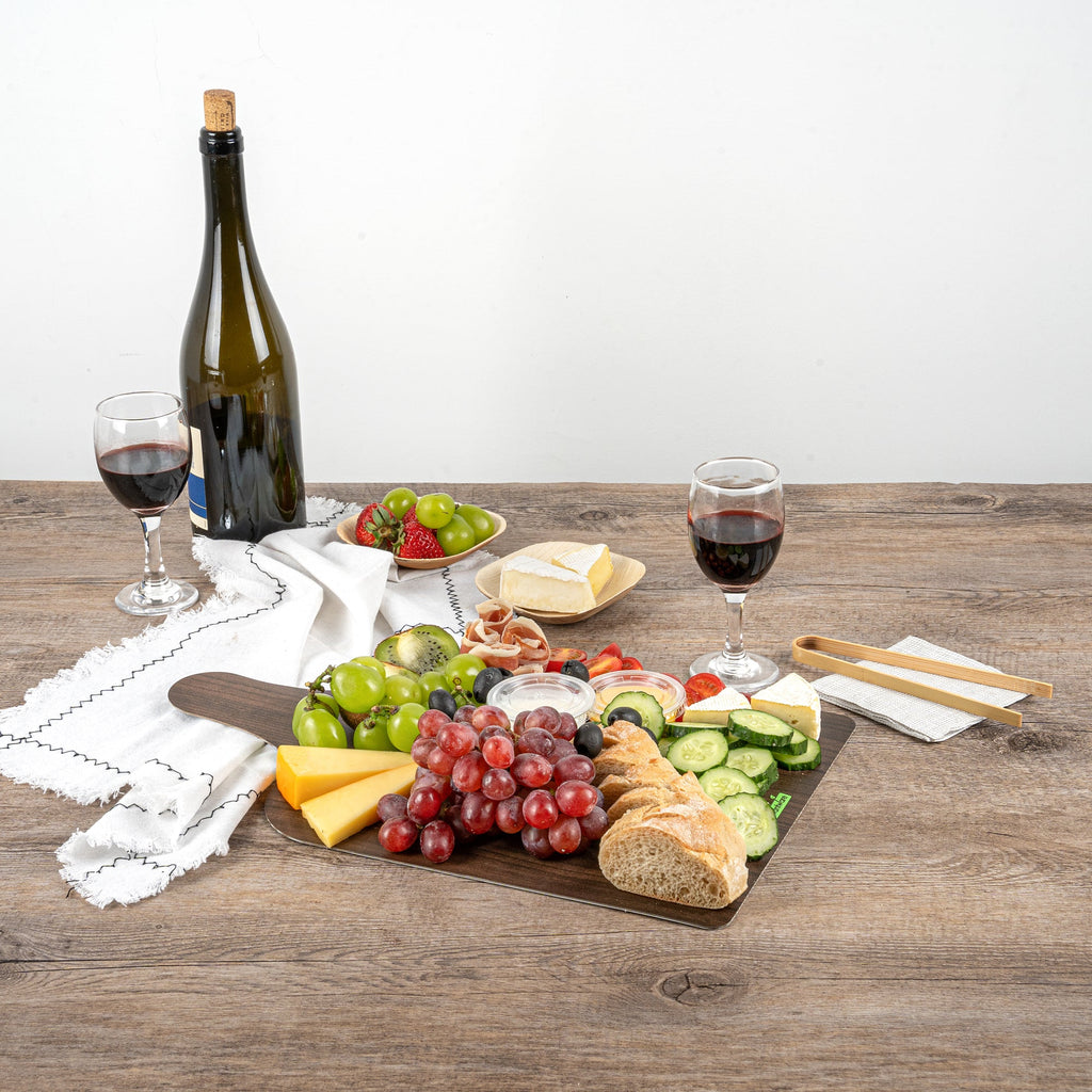 Cater Tek Dark Cheese / Charcuterie Board - Faux Wood - 15 3/4" x 9 3/4" - 100 count box
