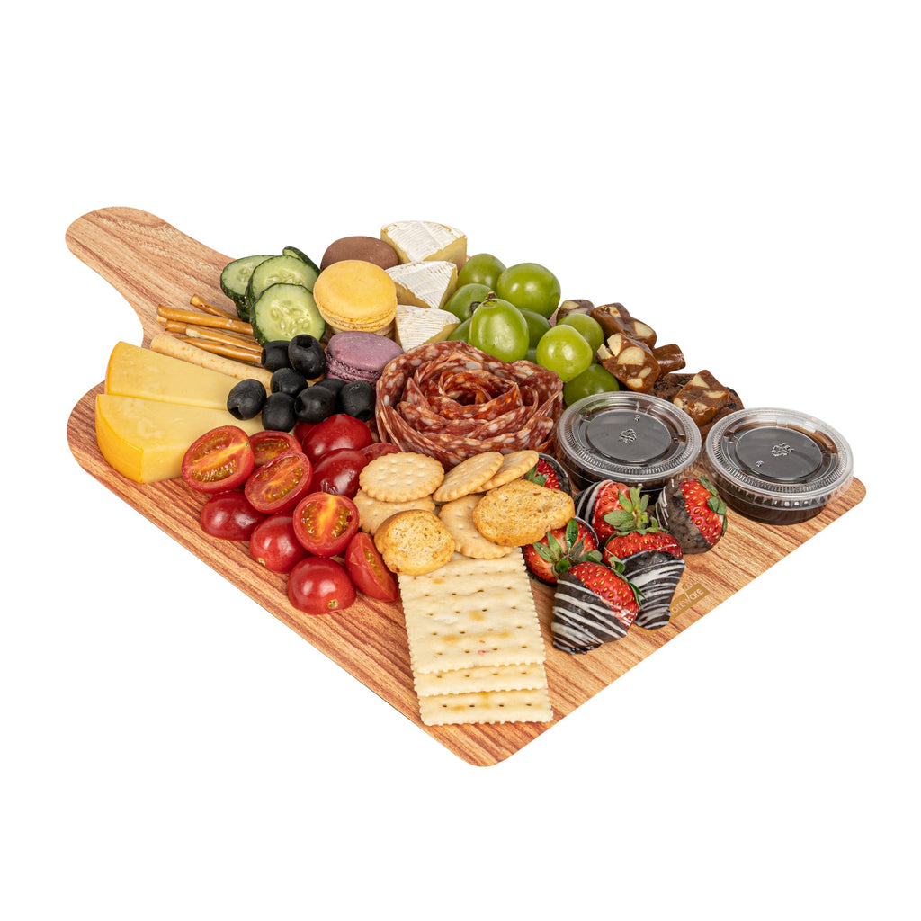 Cater Tek Natural Cheese / Charcuterie Board - Faux Wood - 15 3/4" x 9 3/4" - 10 count box