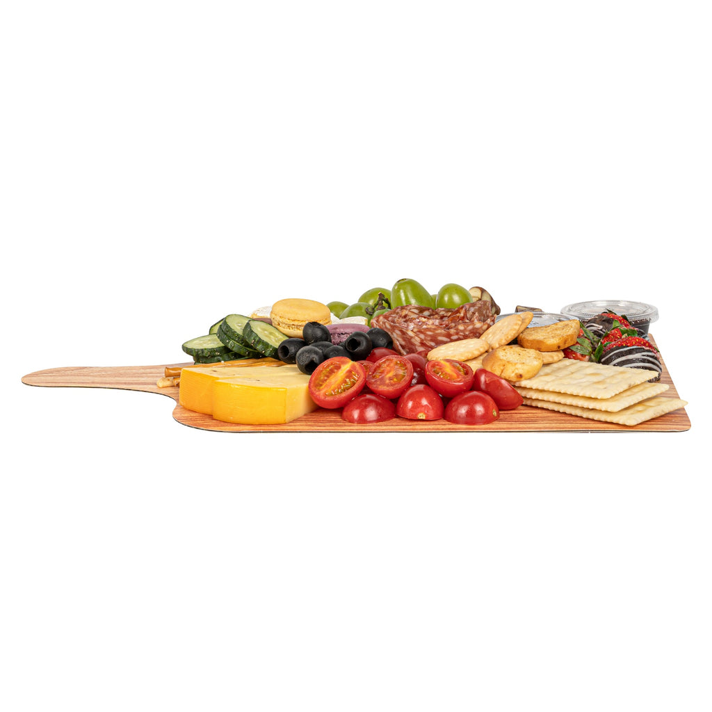 Cater Tek Natural Cheese / Charcuterie Board - Faux Wood - 15 3/4" x 9 3/4" - 10 count box