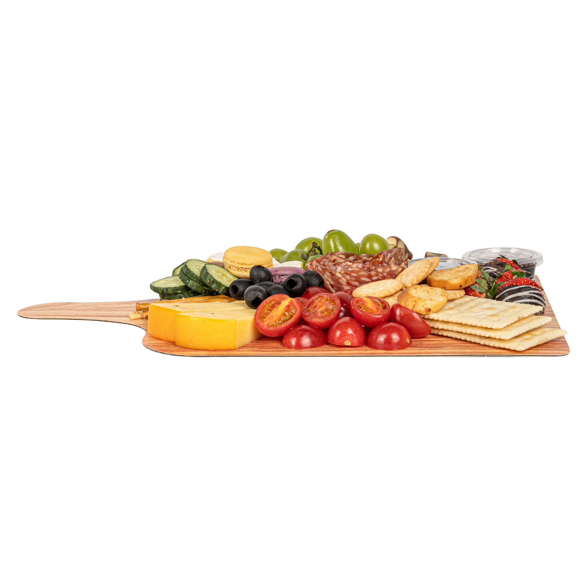 Cater Tek Natural Cheese / Charcuterie Board - Faux Wood - 15 3/4" x 9 3/4" - 10 count box