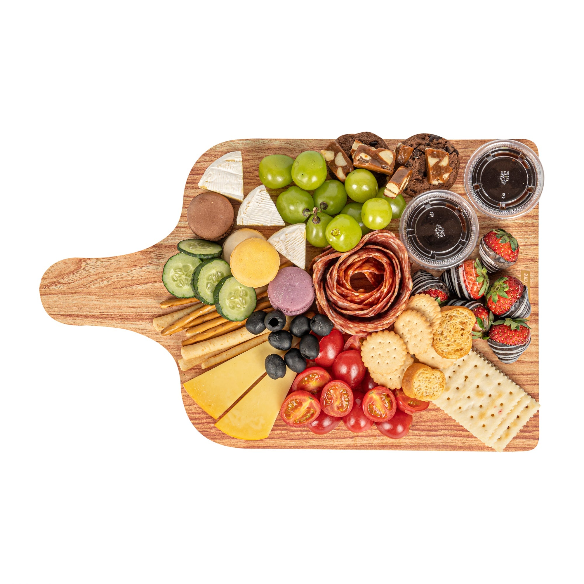 Cater Tek Natural Cheese / Charcuterie Board - Faux Wood - 15 3/4" x 9 3/4" - 10 count box