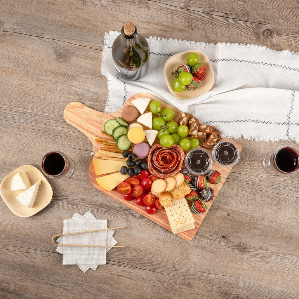 Cater Tek Natural Cheese / Charcuterie Board - Faux Wood - 15 3/4" x 9 3/4" - 10 count box