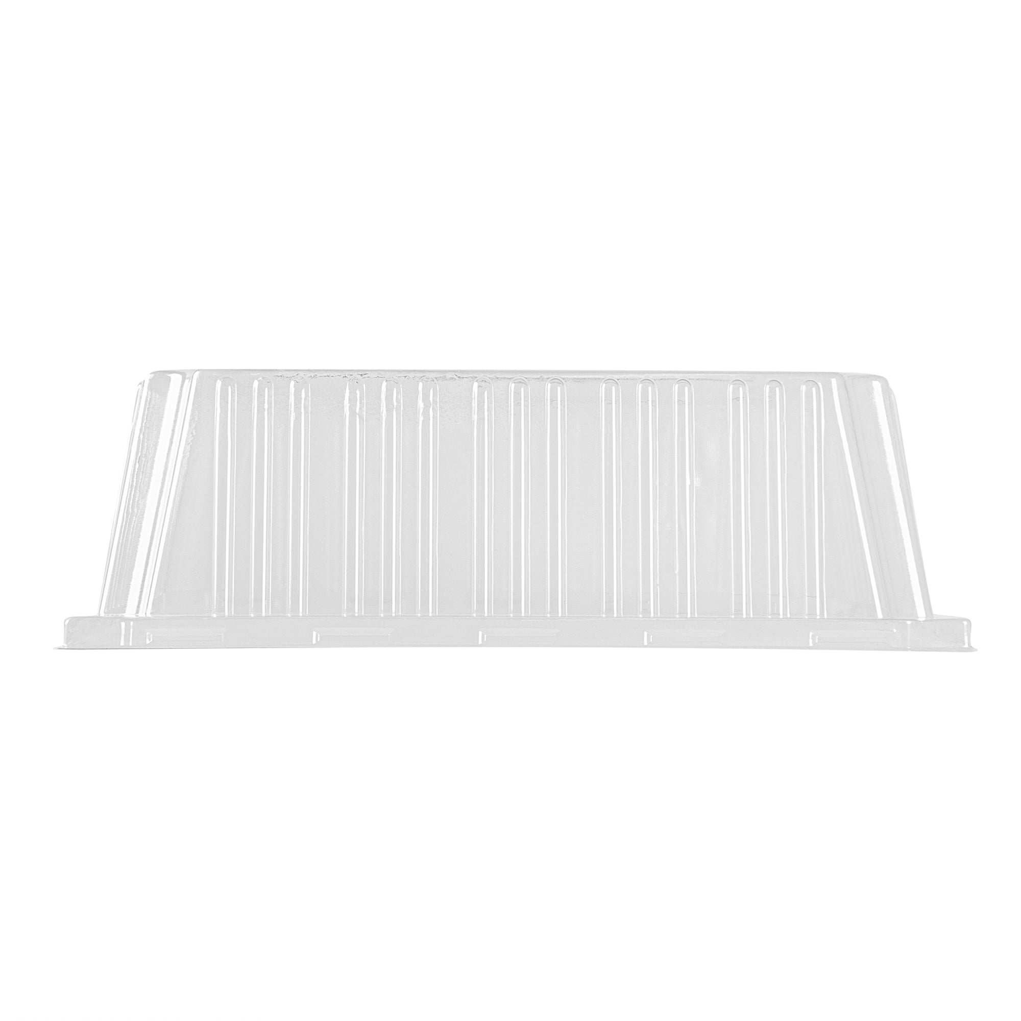 Taipei Square Clear Plastic Lid - Fits 9 1/2" Poplar Plate - 25 count box