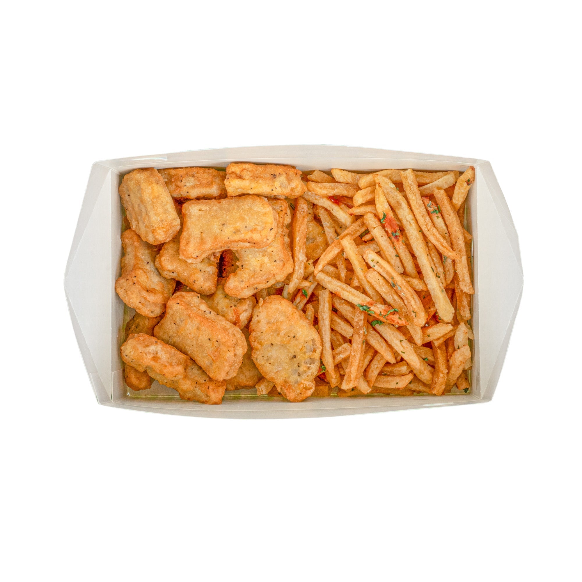 Bio Tek 47 oz Green Houndstooth Paper Lunch / Chicken Box - with Fast Top - 7" x 4 1/2" x 2 3/4" - 100 count box