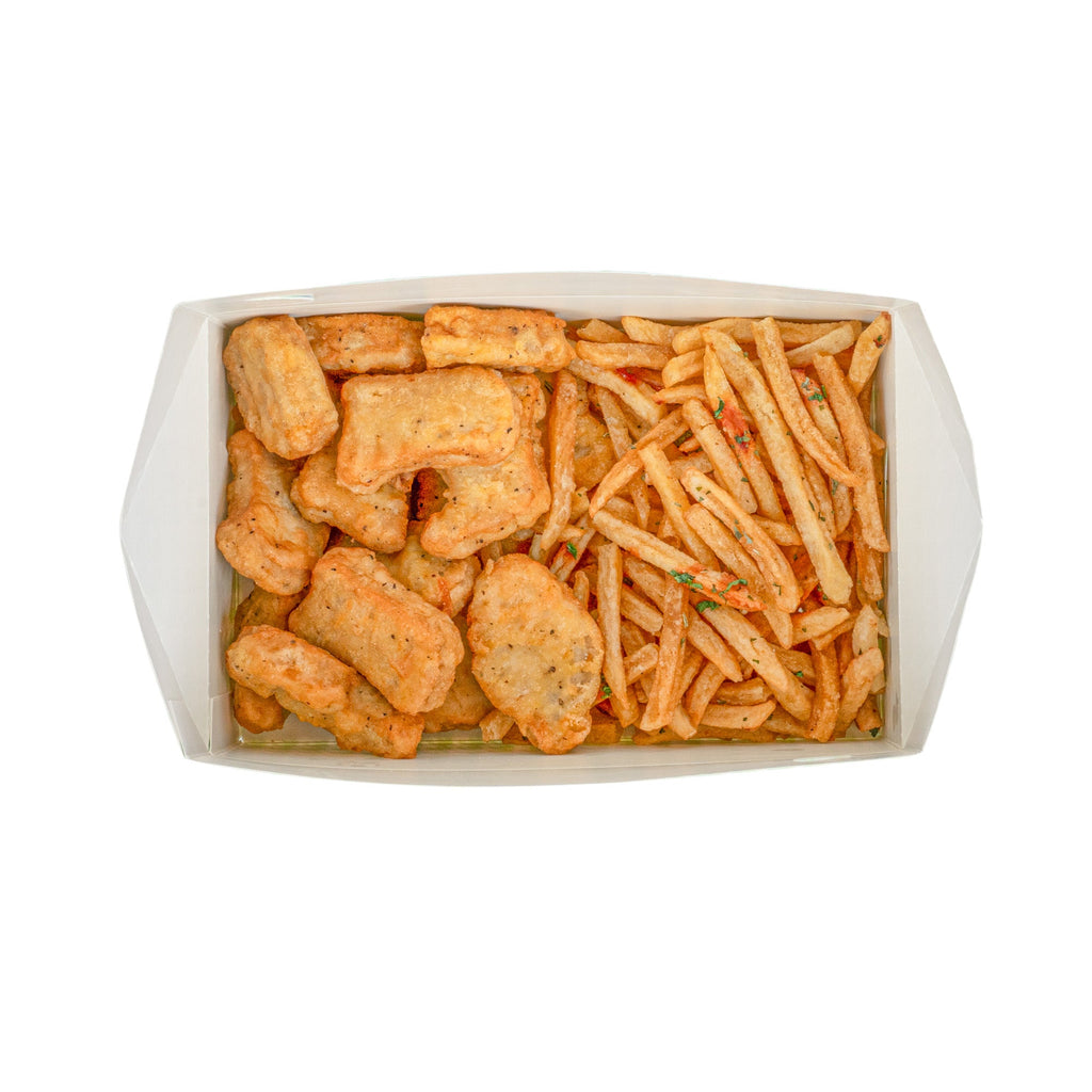 Bio Tek 47 oz Green Houndstooth Paper Lunch / Chicken Box - with Fast Top - 7" x 4 1/2" x 2 3/4" - 400 count box