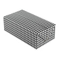 Bio Tek 71 oz Black Houndstooth Paper Lunch / Chicken Box - with Fast Top - 8 3/4" x 5" x 3" - 100 count box
