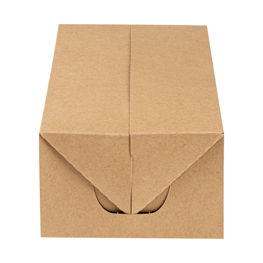 Bio Tek 71 oz Kraft Paper Lunch / Chicken Box - with Fast Top - 8 3/4" x 5" x 3" - 100 count box