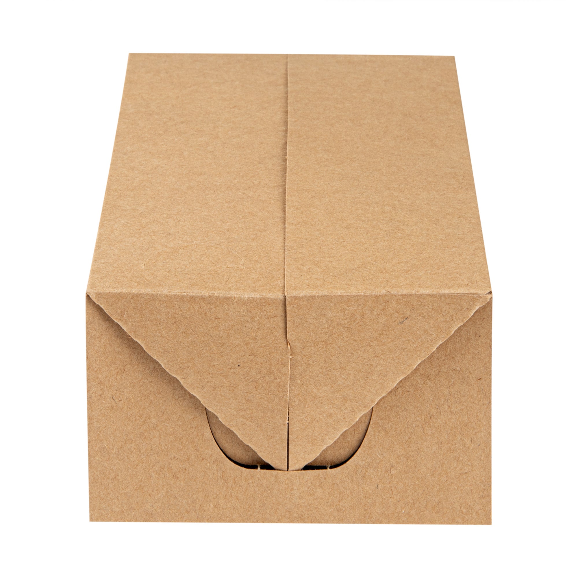 Bio Tek 71 oz Kraft Paper Lunch / Chicken Box - with Fast Top - 8 3/4" x 5" x 3" - 400 count box