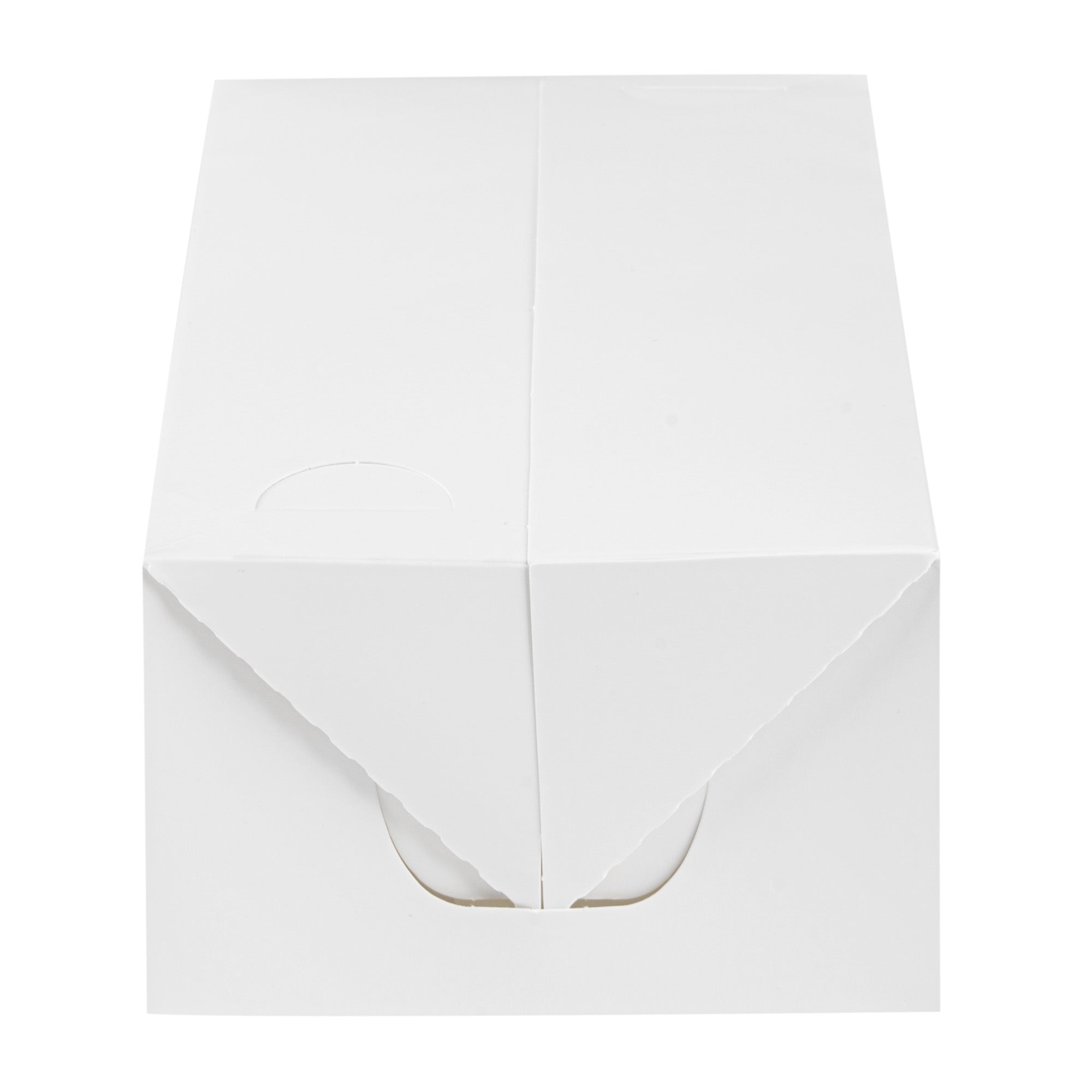 Bio Tek 71 oz White Paper Lunch / Chicken Box - with Fast Top - 8 3/4" x 5" x 3" - 100 count box