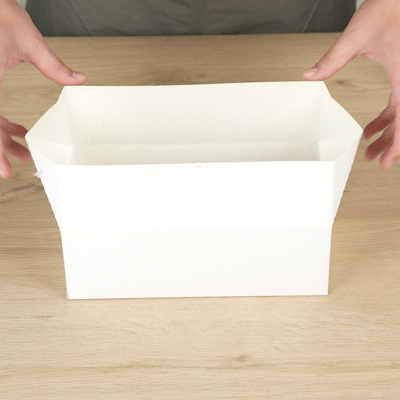 Bio Tek 71 oz White Paper Lunch / Chicken Box - with Fast Top - 8 3/4" x 5" x 3" - 400 count box