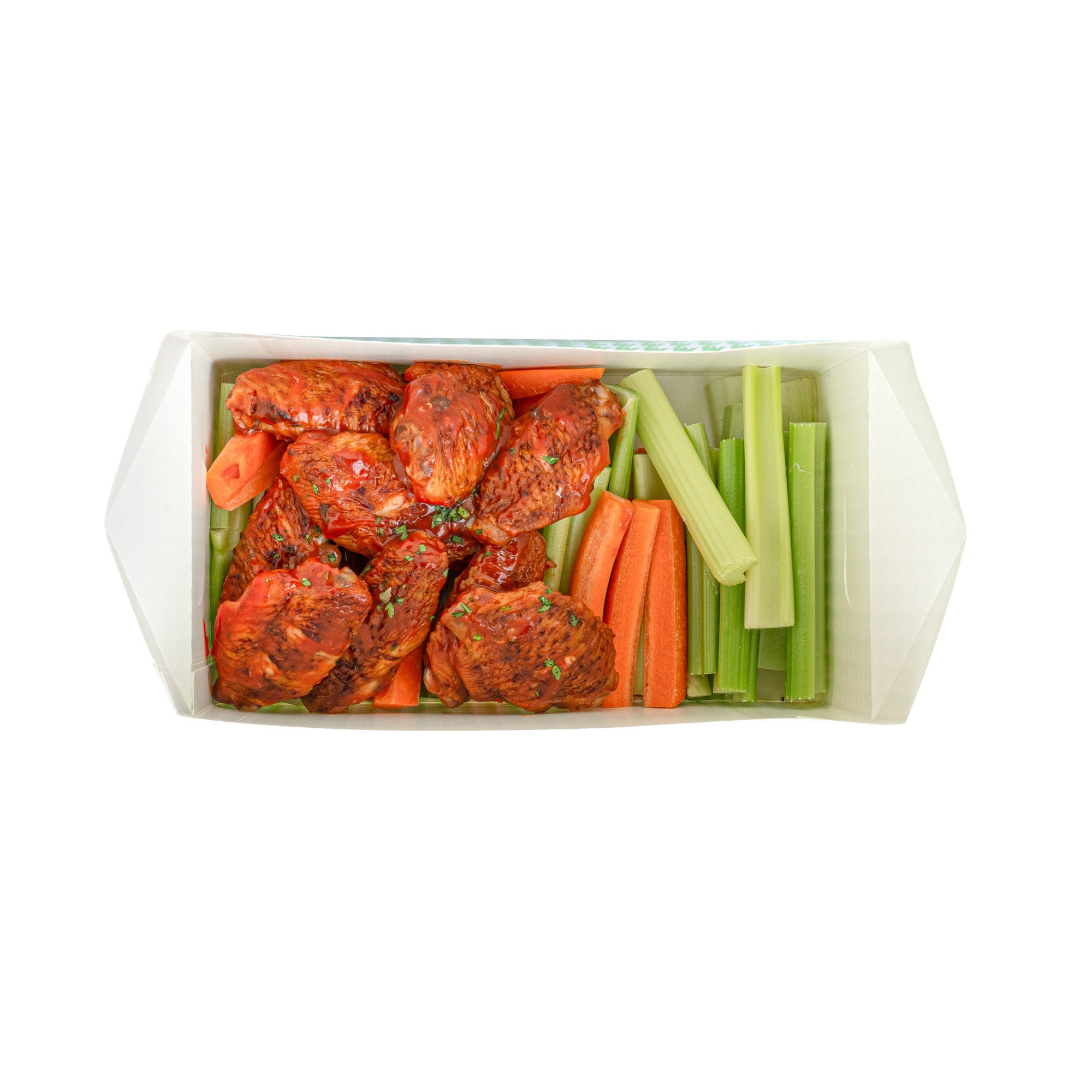 Bio Tek 80 oz Green Houndstooth Paper Lunch / Chicken Box - with Fast Top - 9" x 5" x 5" - 100 count box