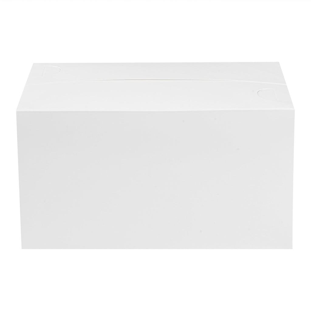 Bio Tek 80 oz White Paper Lunch / Chicken Box - with Fast Top - 9" x 5" x 5" - 400 count box