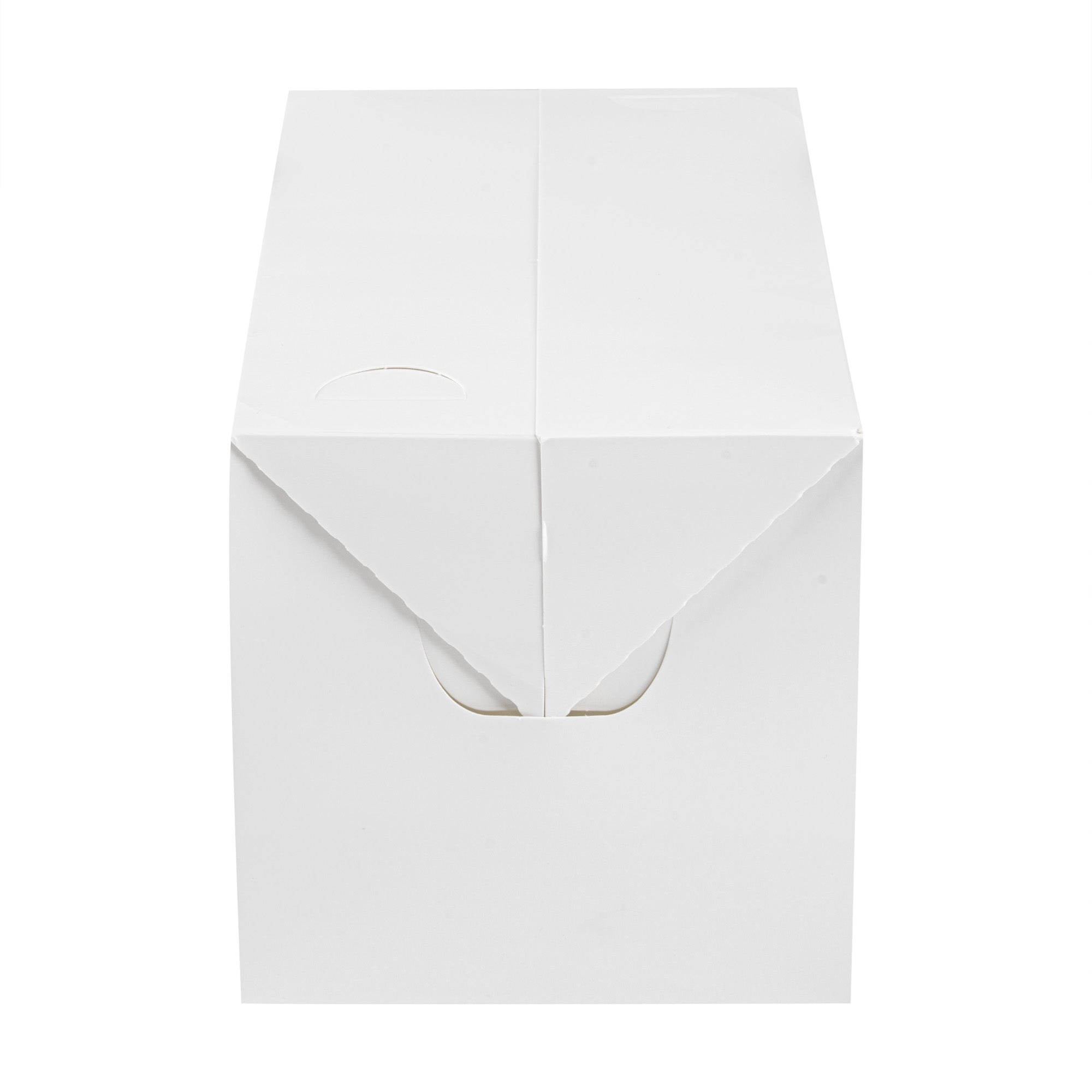Bio Tek 80 oz White Paper Lunch / Chicken Box - with Fast Top - 9" x 5" x 5" - 100 count box
