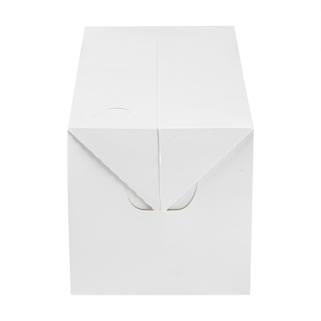 Bio Tek 80 oz White Paper Lunch / Chicken Box - with Fast Top - 9" x 5" x 5" - 400 count box
