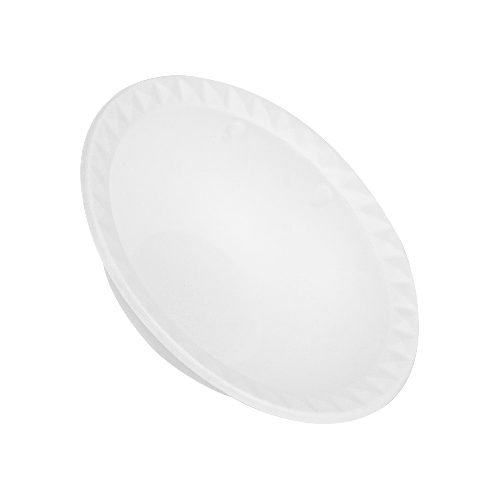 Pulp Safe No PFAS Added 16 oz White Sugarcane / Bagasse Bowl - Home Compostable, with Diamond Rim - 6 3/4" x 6 3/4" x 2" - 100 count box