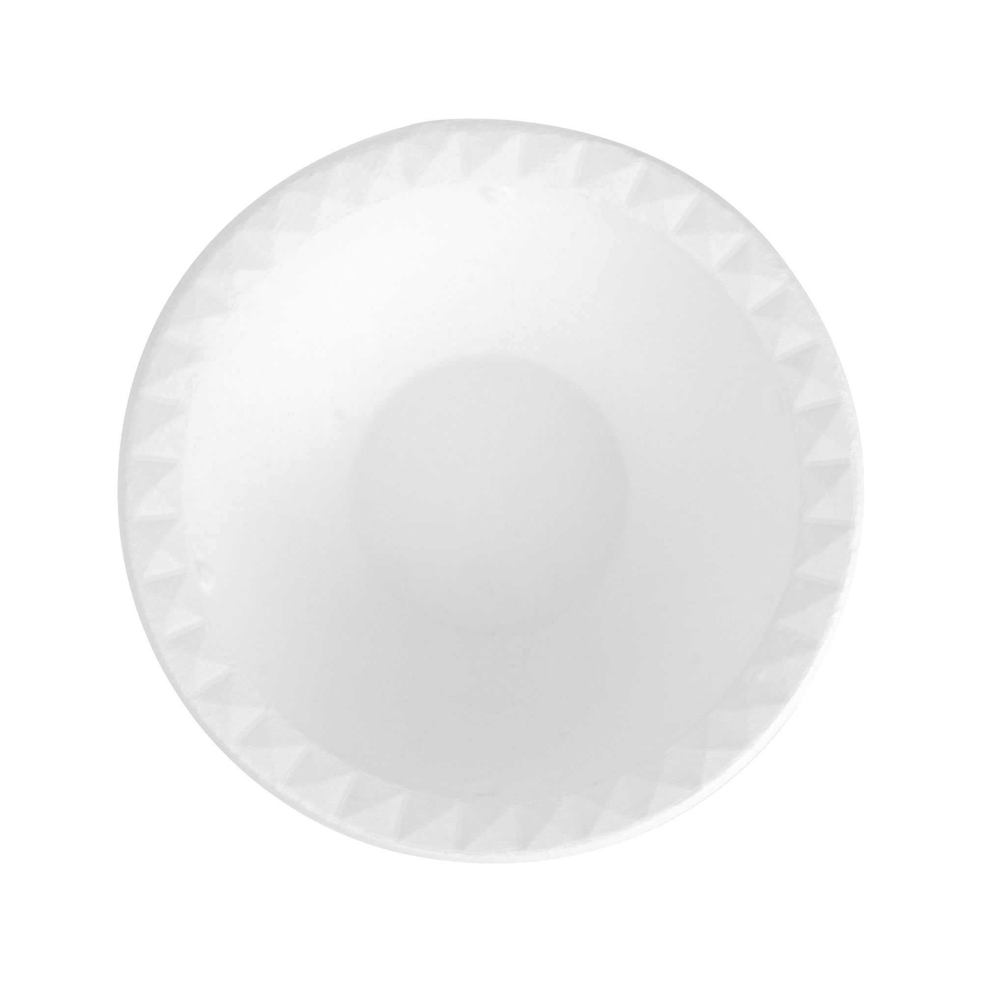 Pulp Safe No PFAS Added 16 oz White Sugarcane / Bagasse Bowl - Home Compostable, with Diamond Rim - 6 3/4" x 6 3/4" x 2" - 100 count box
