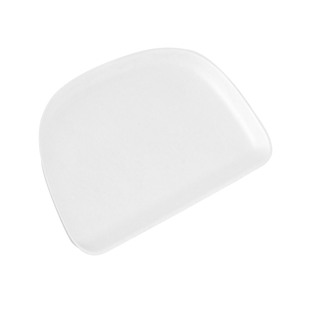 Pulp Safe Modular No PFAS Added White Sugarcane / Bagasse Plate - Home Compostable - 11 3/4" x 5 1/4" x 1/2" - 100 count box