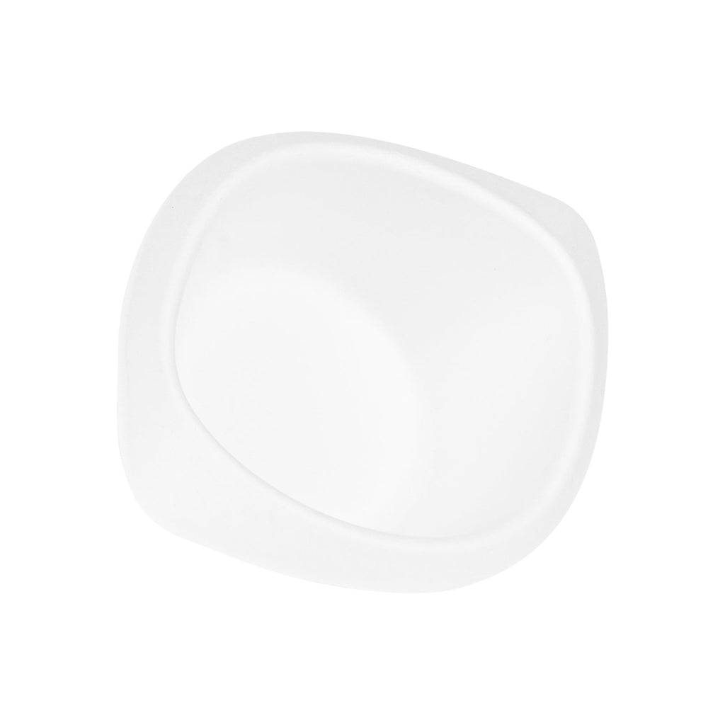 Pulp Safe No PFAS Added 12 oz Oval White Sugarcane / Bagasse Bowl - Home Compostable - 8 1/2" x 5 3/4" x 2 1/4" - 25 count box