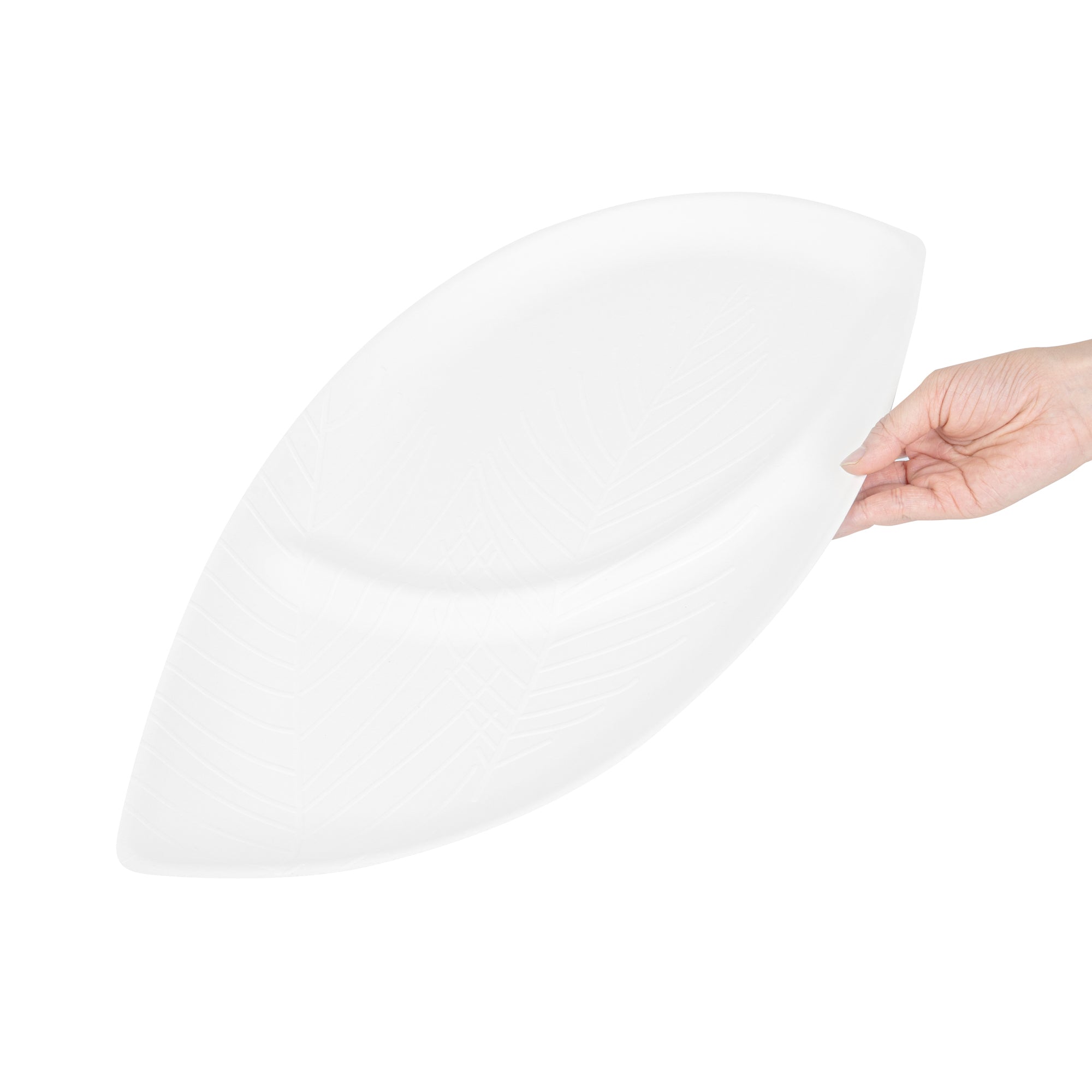 Pulp Safe Modular No PFAS Added White Sugarcane / Bagasse Tray - Home Compostable, 2 Compartments - 18 1/2" x 11 1/4" - 100 count box
