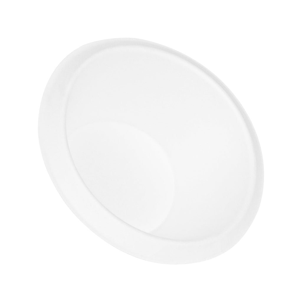 Pulp Safe No PFAS Added 7 oz Oval White Sugarcane / Bagasse Bowl - Home Compostable - 6" x 5" x 1 1/2" - 100 count box