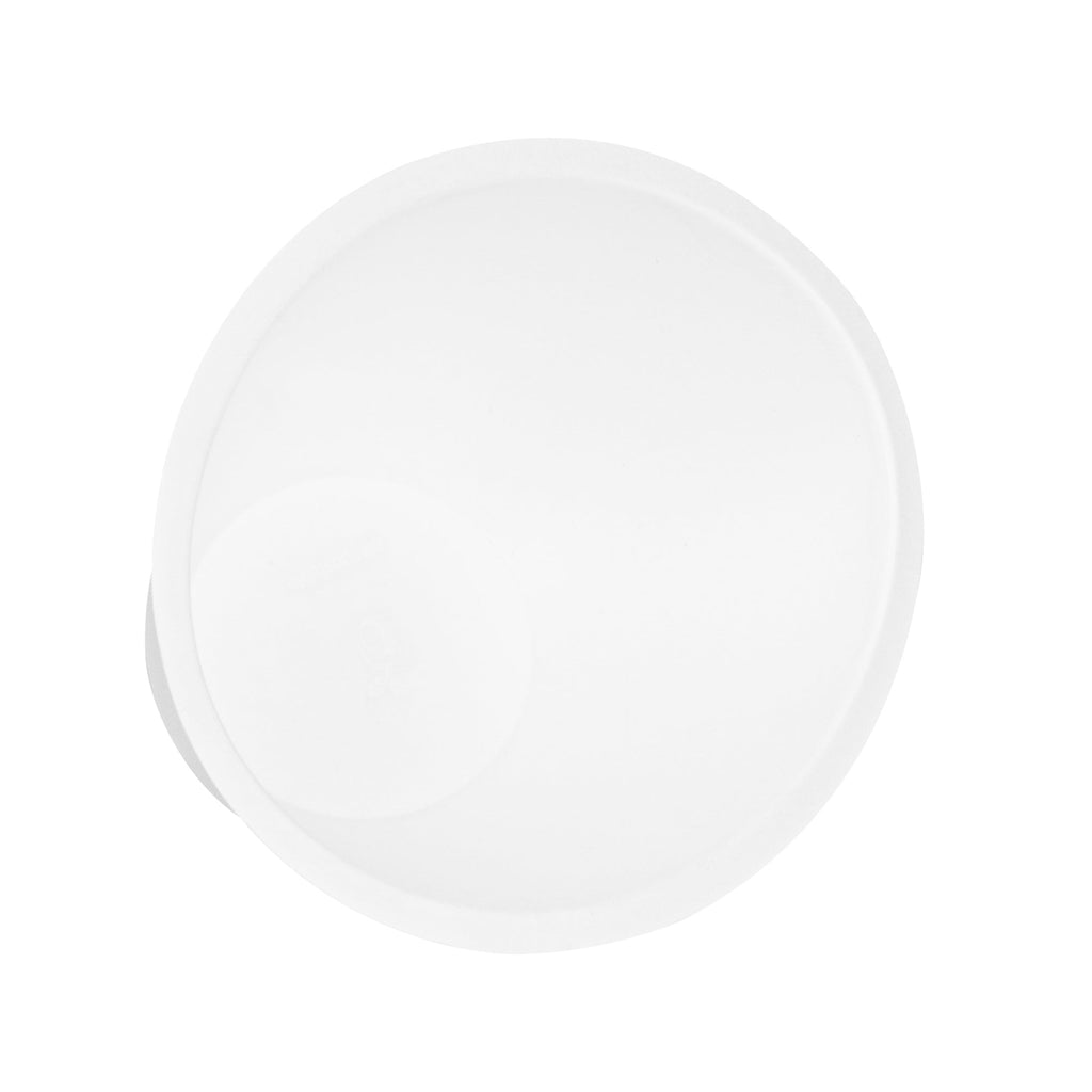 Pulp Safe No PFAS Added 27 oz Oval White Sugarcane / Bagasse Bowl - Home Compostable - 8 3/4" x 6 3/4" x 3 1/4" - 25 count box