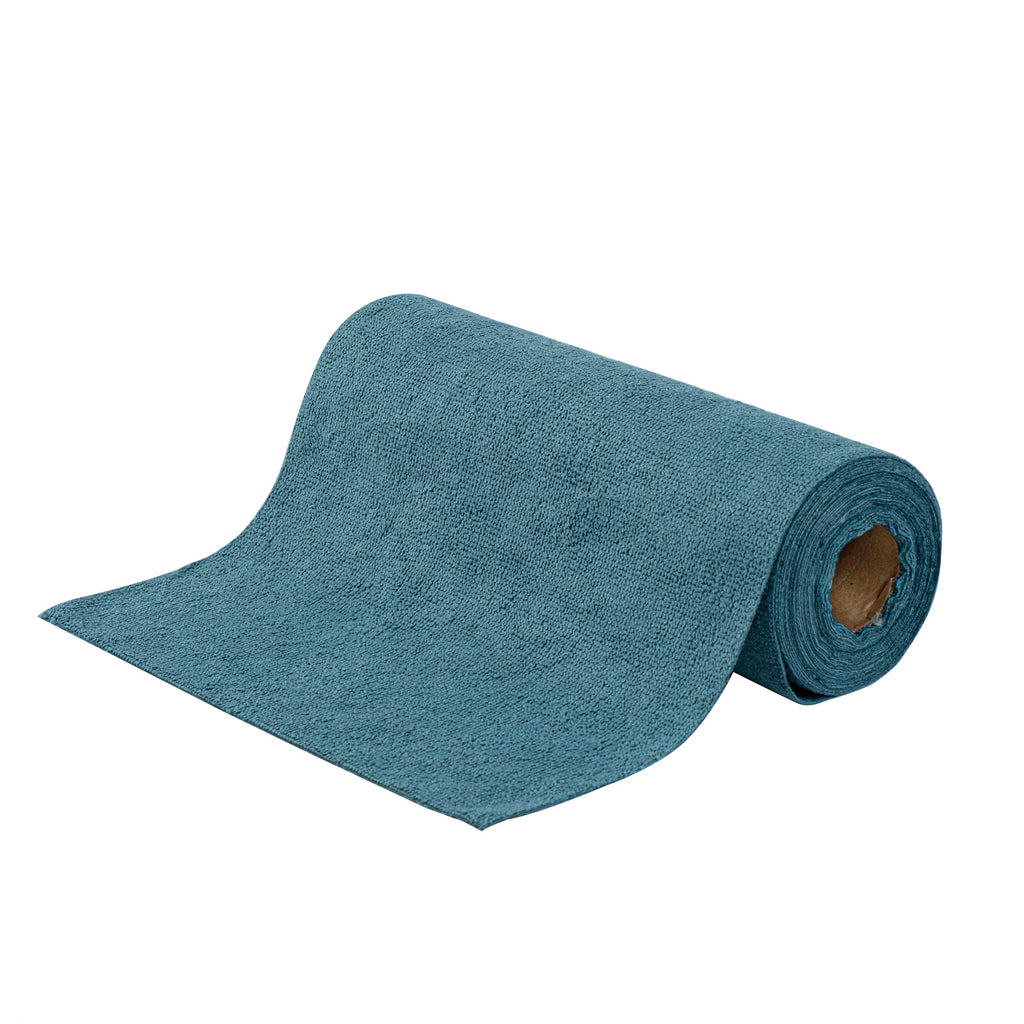 Clean Tek Professional Teal Microfiber General Purpose Towel Roll - Tear Away - 11 3/4" x 11 3/4" - 30 count box