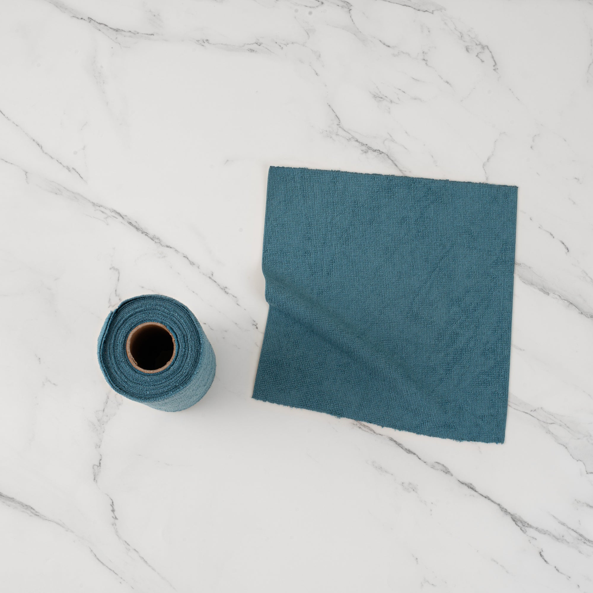 Clean Tek Professional Teal Microfiber General Purpose Towel Roll - Tear Away - 11 3/4" x 11 3/4" - 30 count box